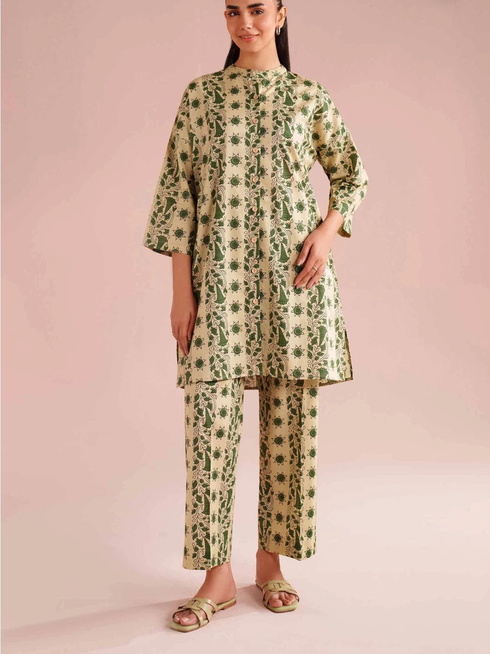 2 Piece Printed Suit
